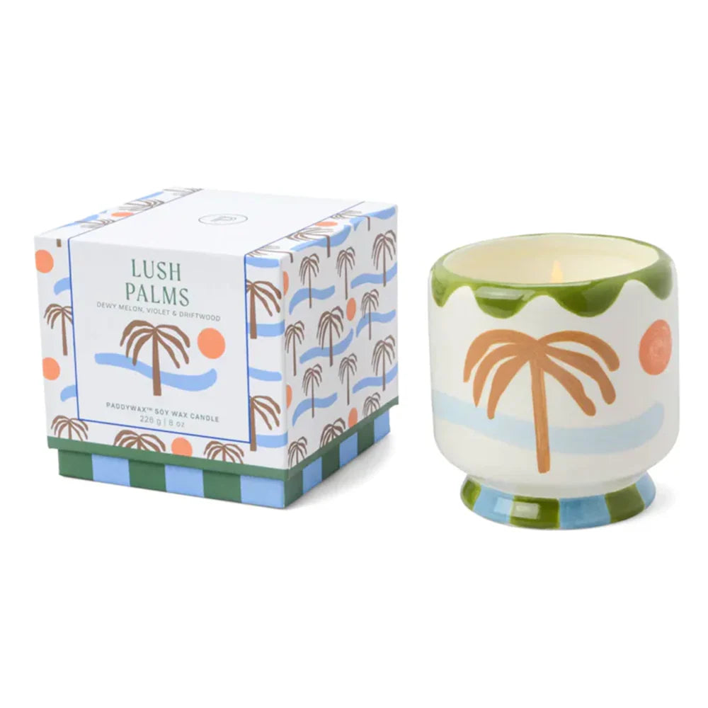 Paddywax A Dopo Lush Palms Candle - Melon, Violet & Driftwood