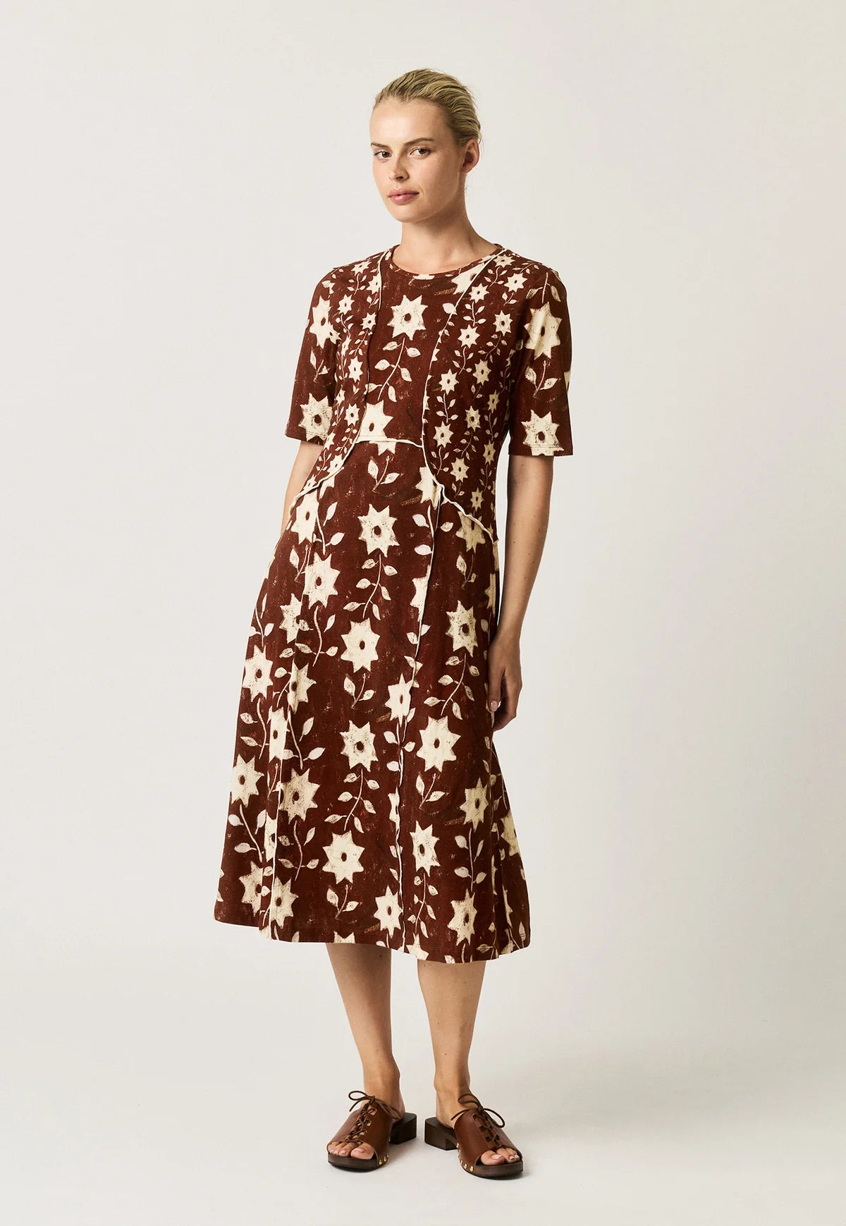 Nancybird Paloma Dress - Ochre Flower
