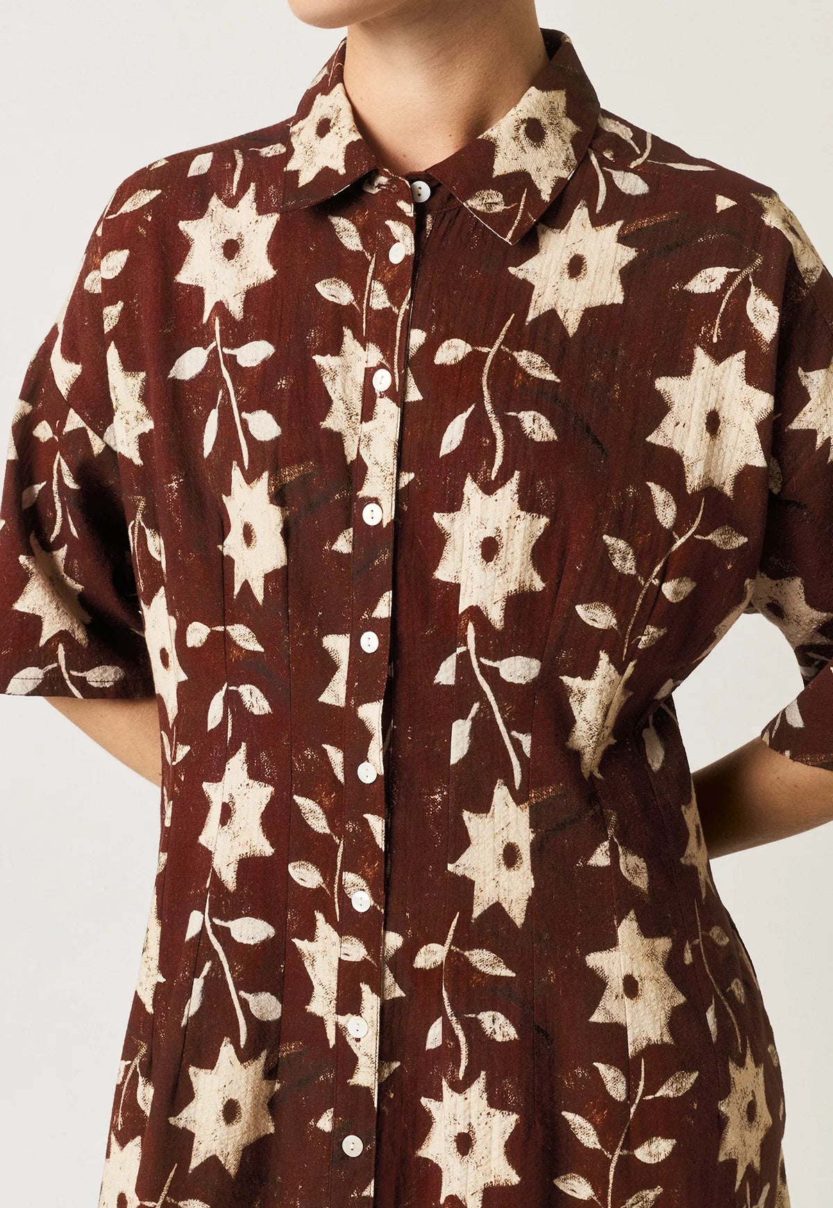 Nancybird Paloma Dress - Ochre Flower