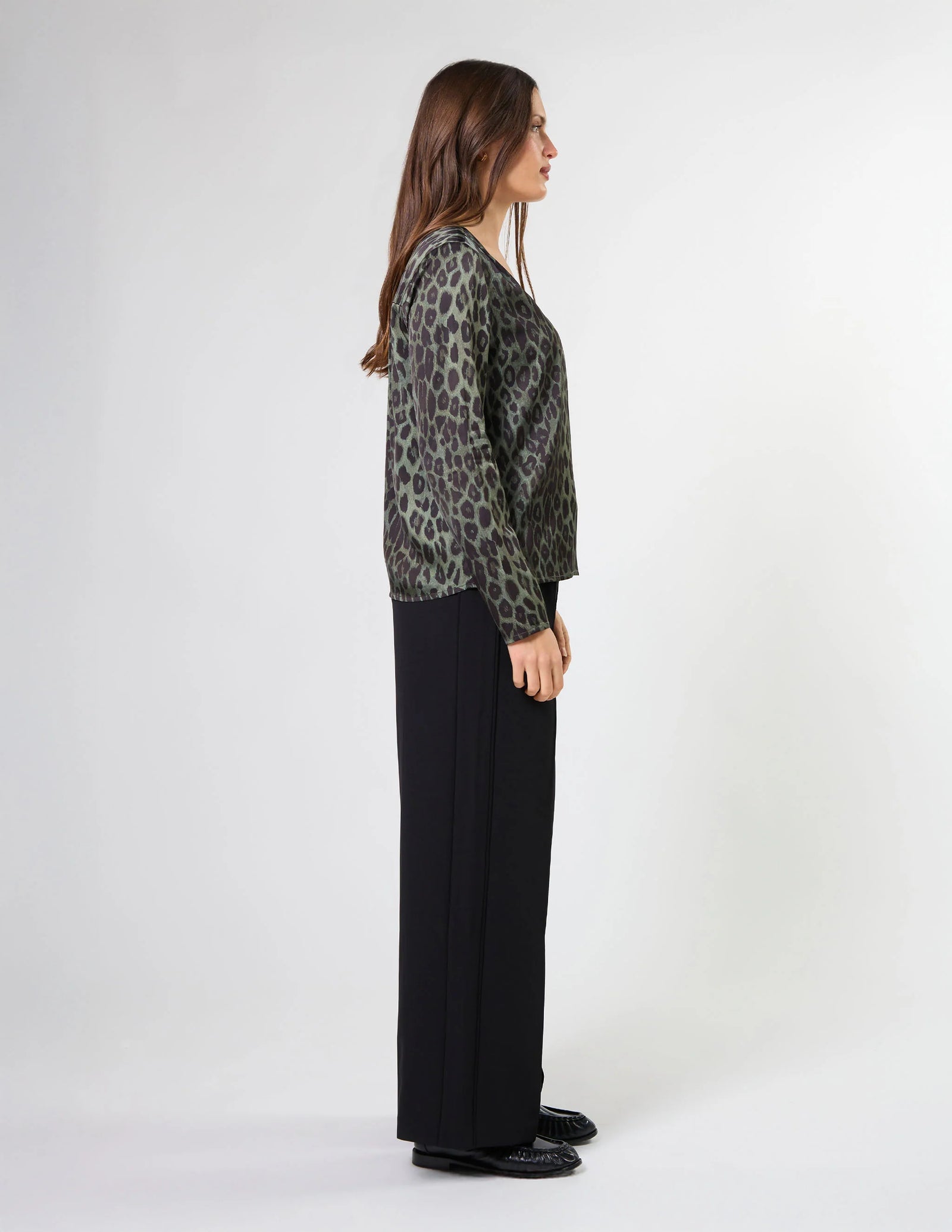 Stella and Gemma Kelly Blouse - Khaki Leopard