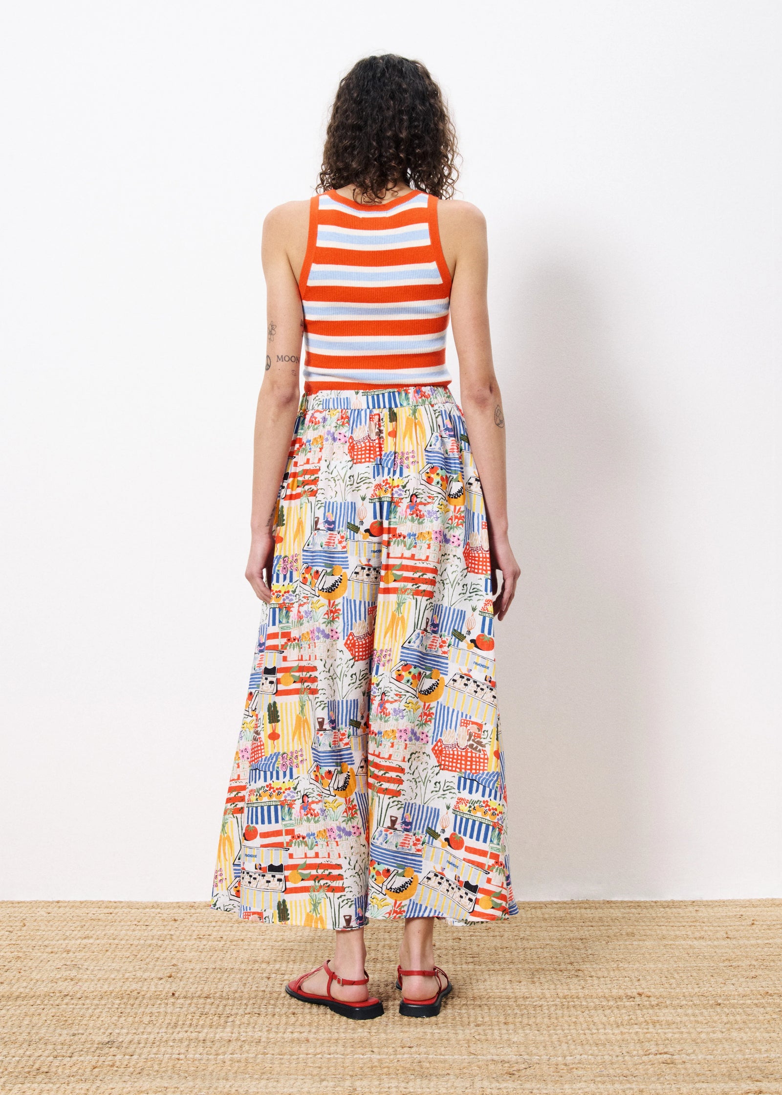 FRNCH Corentine Skirt - Marche Blanc