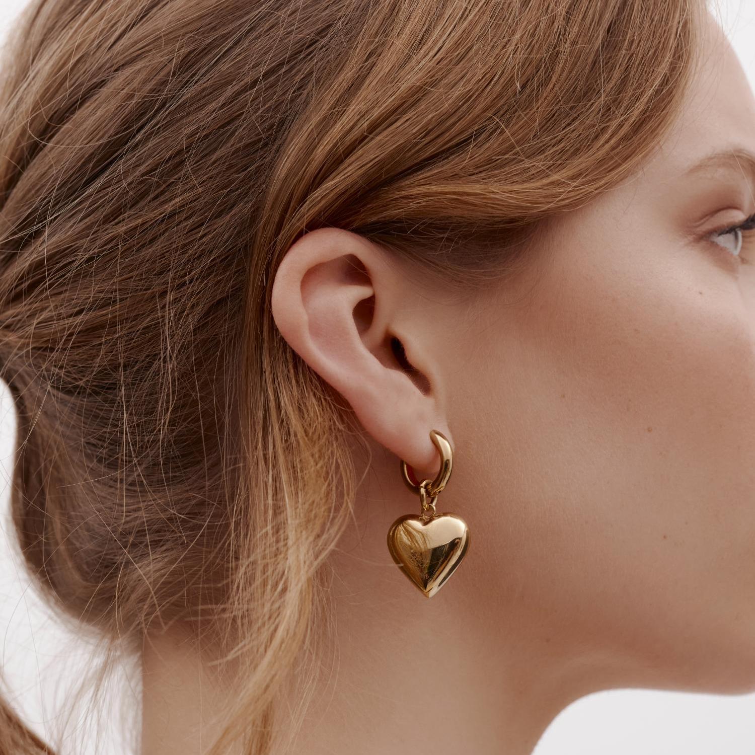 Silk & Steel Bisous Hoops - Gold