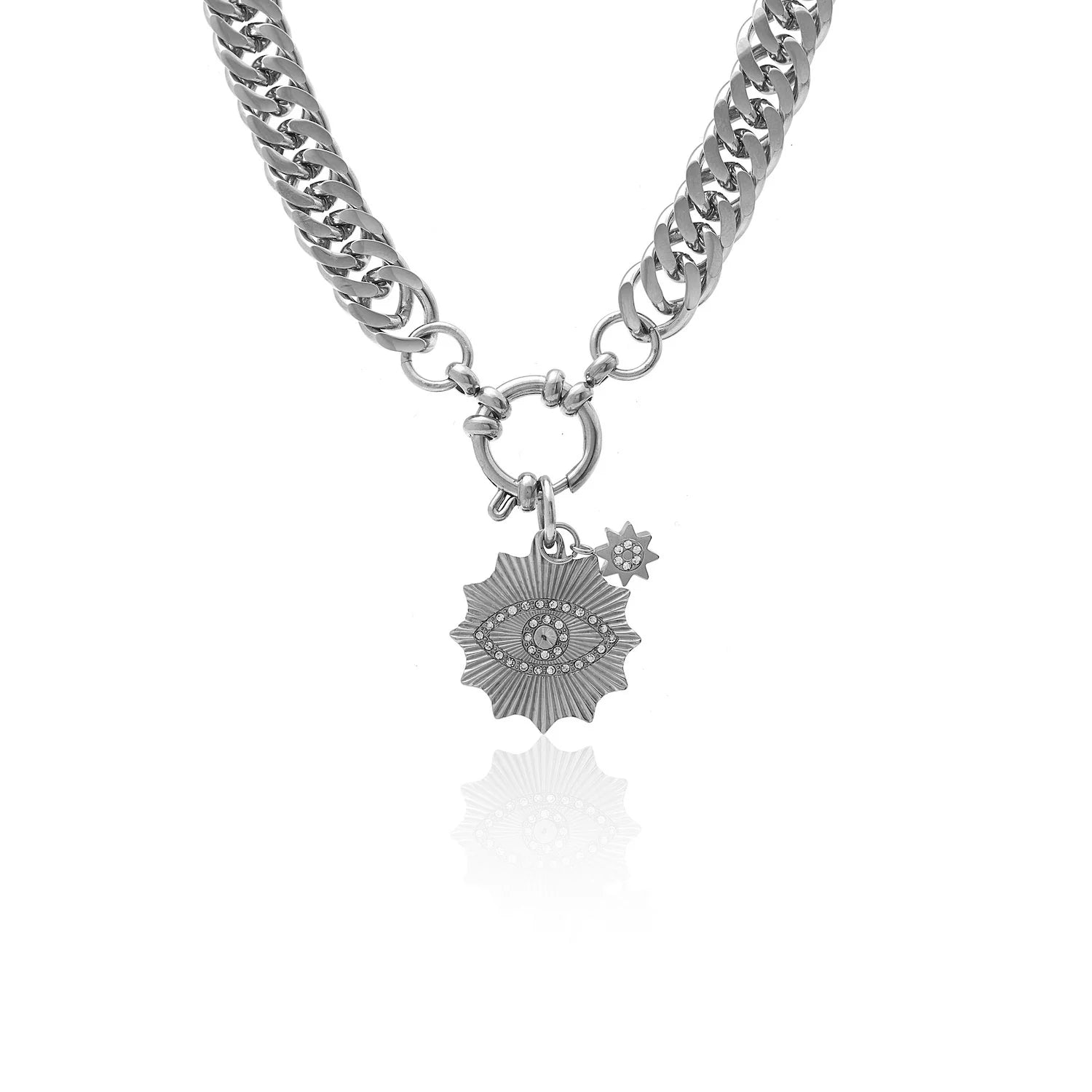 Silk & Steel Nova Necklace - Silver