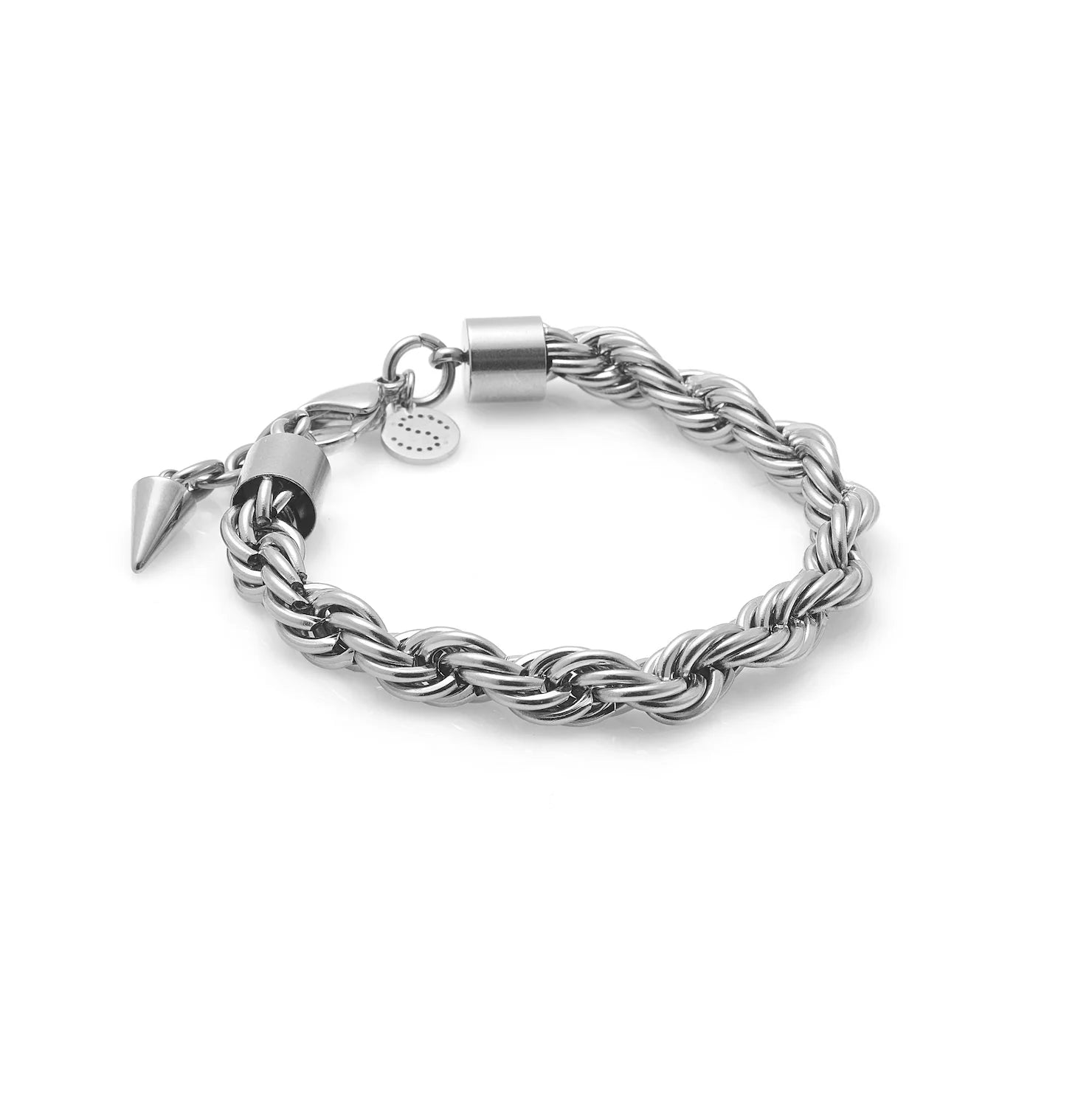 Silk & Steel Eclipse Bracelet - Silver