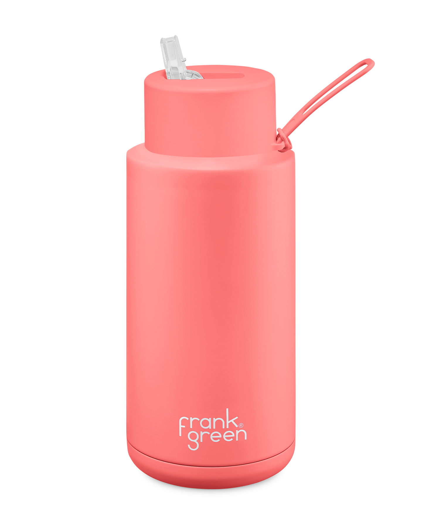Frank Green Ceramic Reusable Bottle 34oz/1000ml - Sweetpeach