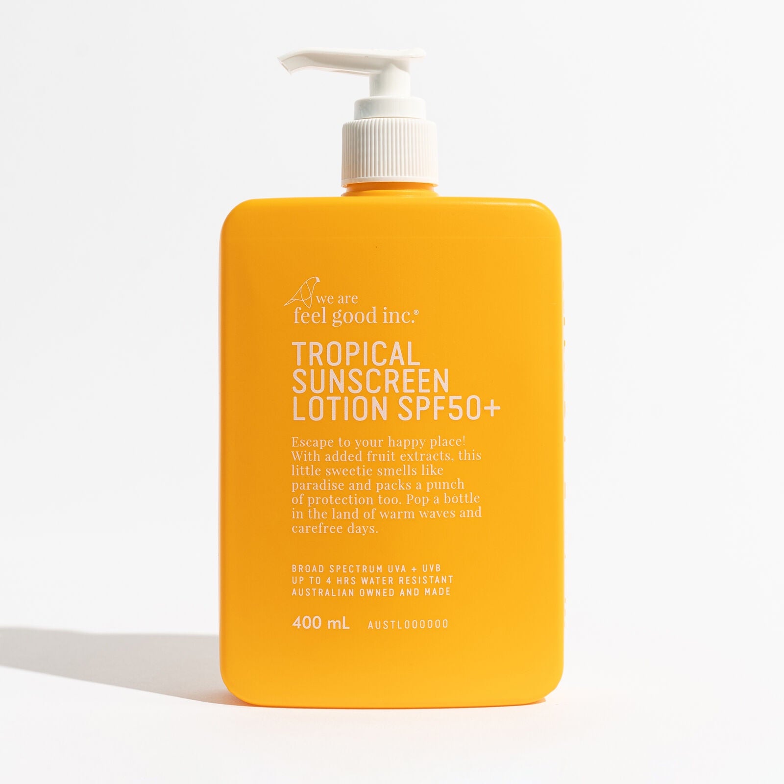 We Are Feel Good Tropical Sunscreen SPF50+ 400ml Pump