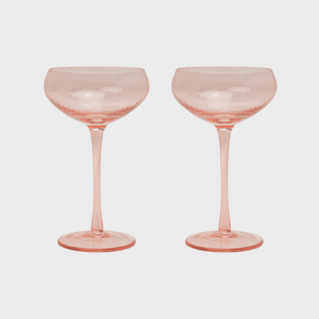 The Lou Coupe Glass - Set of 2 - Blush