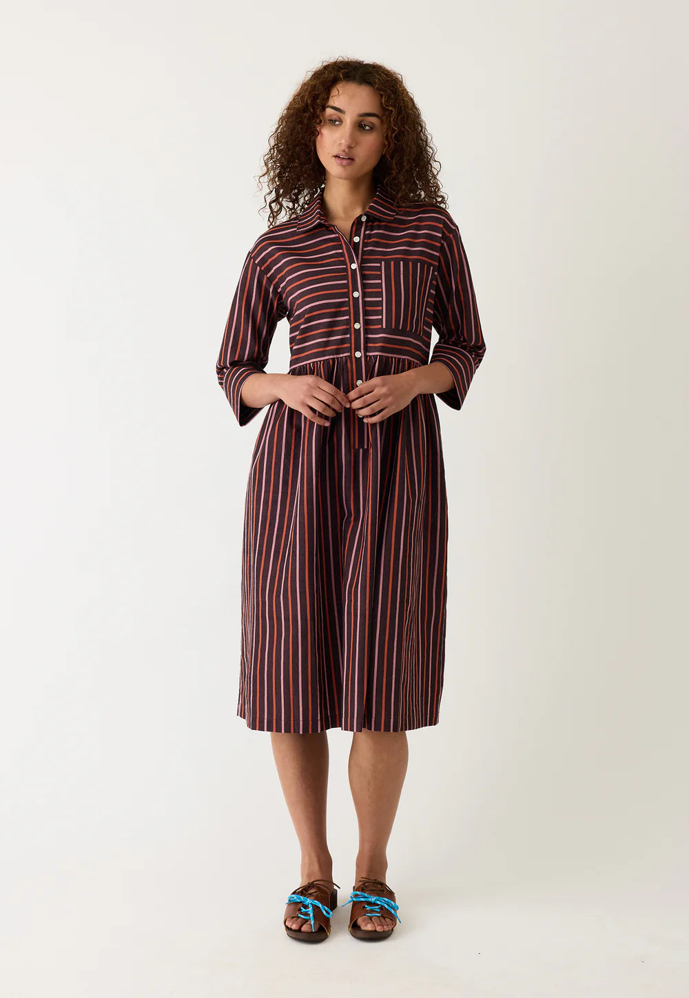 Nancybird Mel Dress - Twilight Stripe