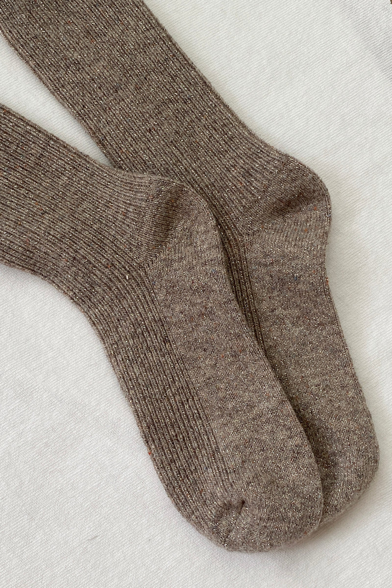 Le Bon Shoppe Winter Sparkle Socks - Nutmeg