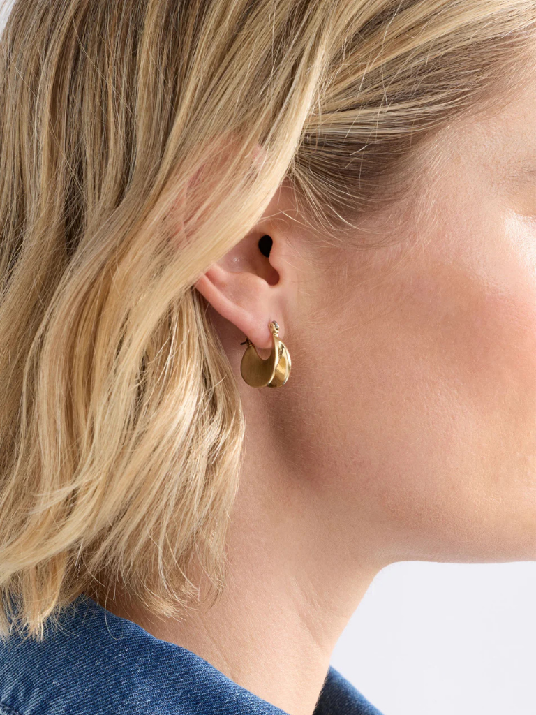 Elk Apenn Hoop Earrings - Gold