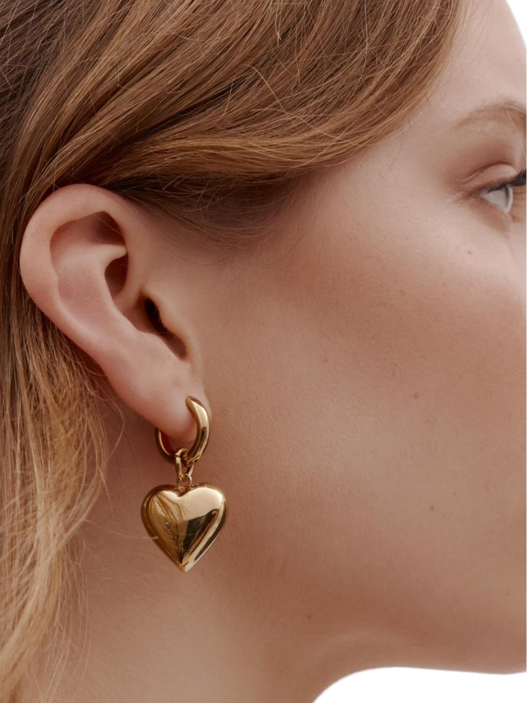 Silk & Steel Bisous Hoops - Gold