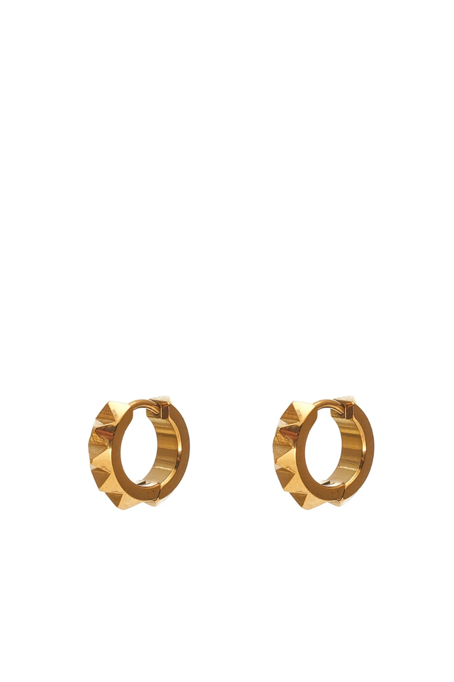 Silk & Steel Verge Sleeper Hoop Earring - Gold