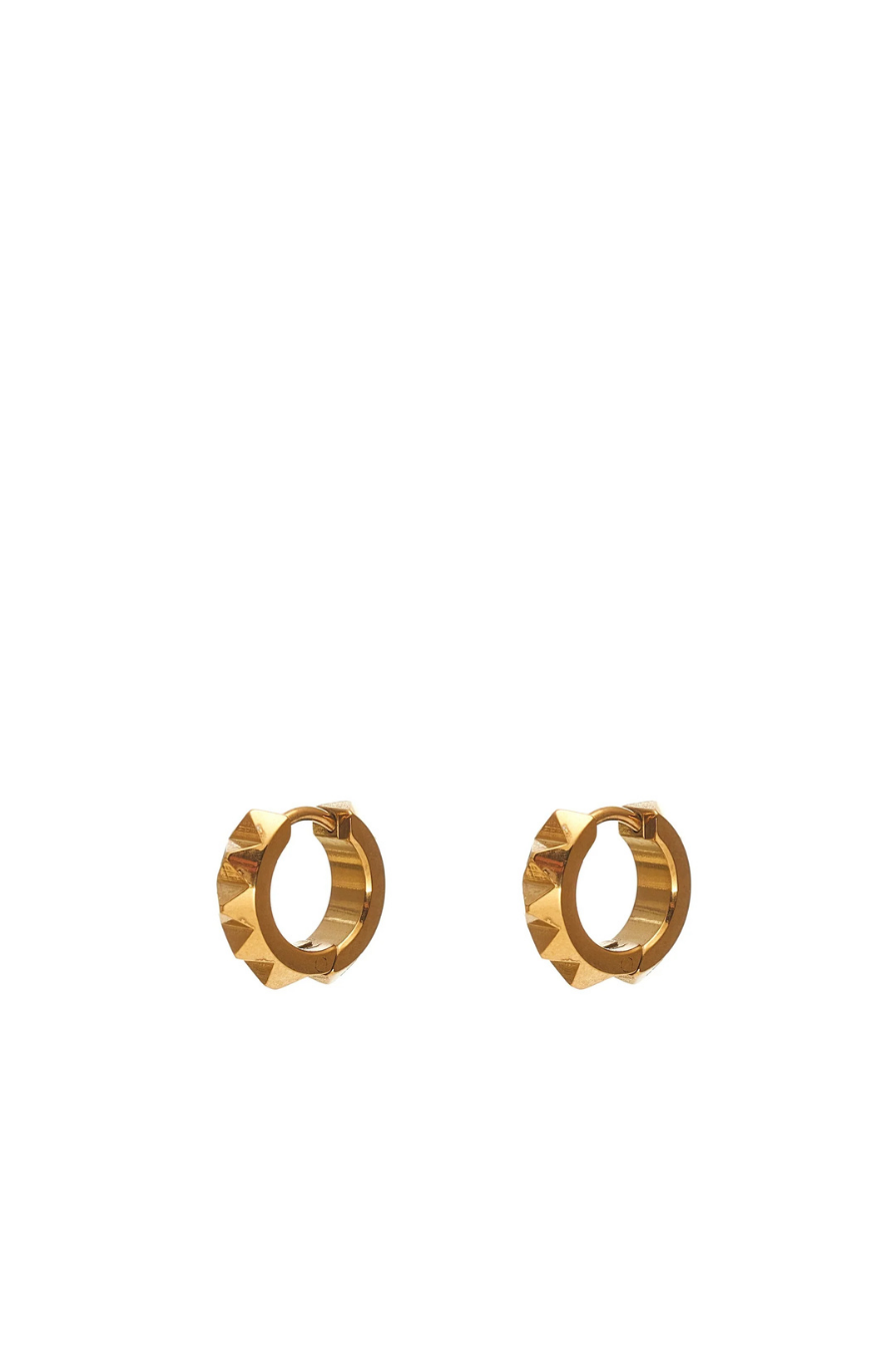 Silk & Steel Mini Verge Sleeper Hoop Earring - Gold