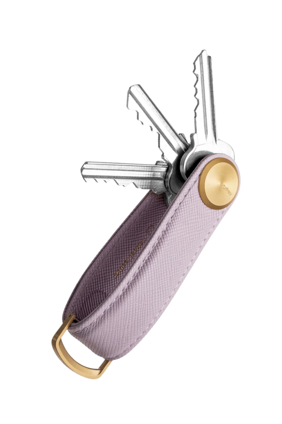 OrbitKey Key Organiser Pro Leather Saffiano - Lilac