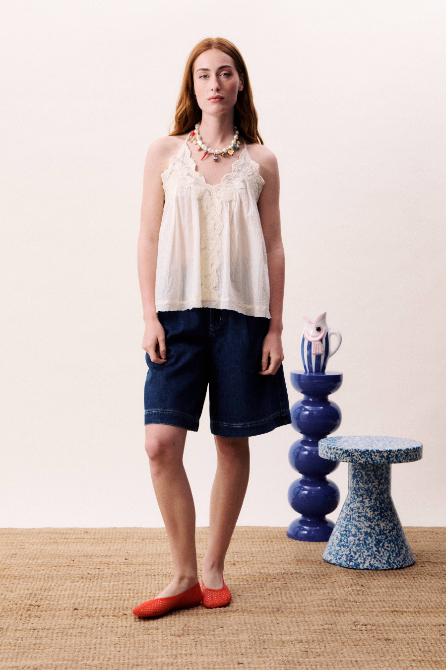 FRNCH Abyssal Bermuda Short - Denim