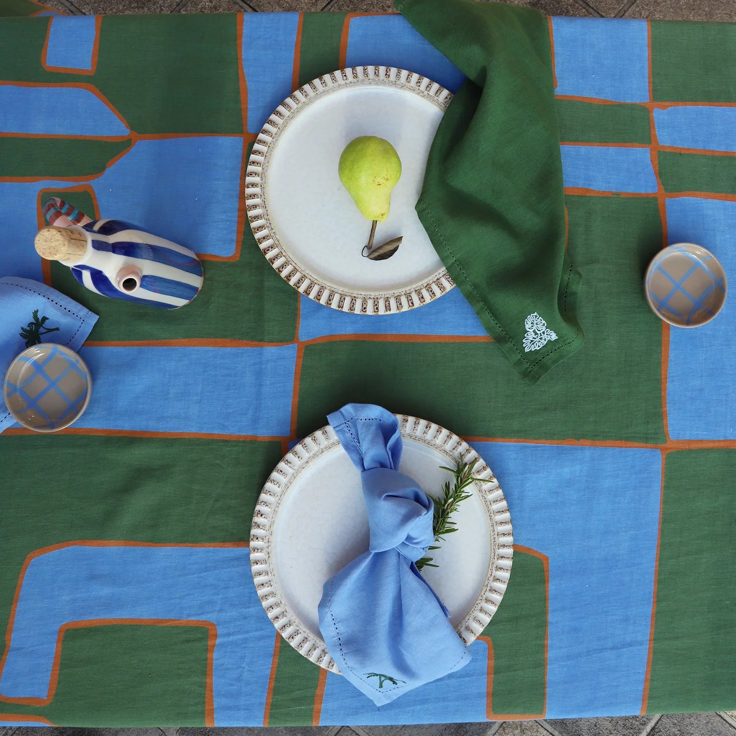 Loco Living Tablecloth - Wedgewood Mediterranean