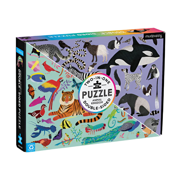 Animal Kingdom Double-Sided Puzzle 100pc