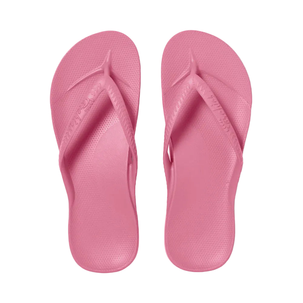 archies arch support jandals hot pink