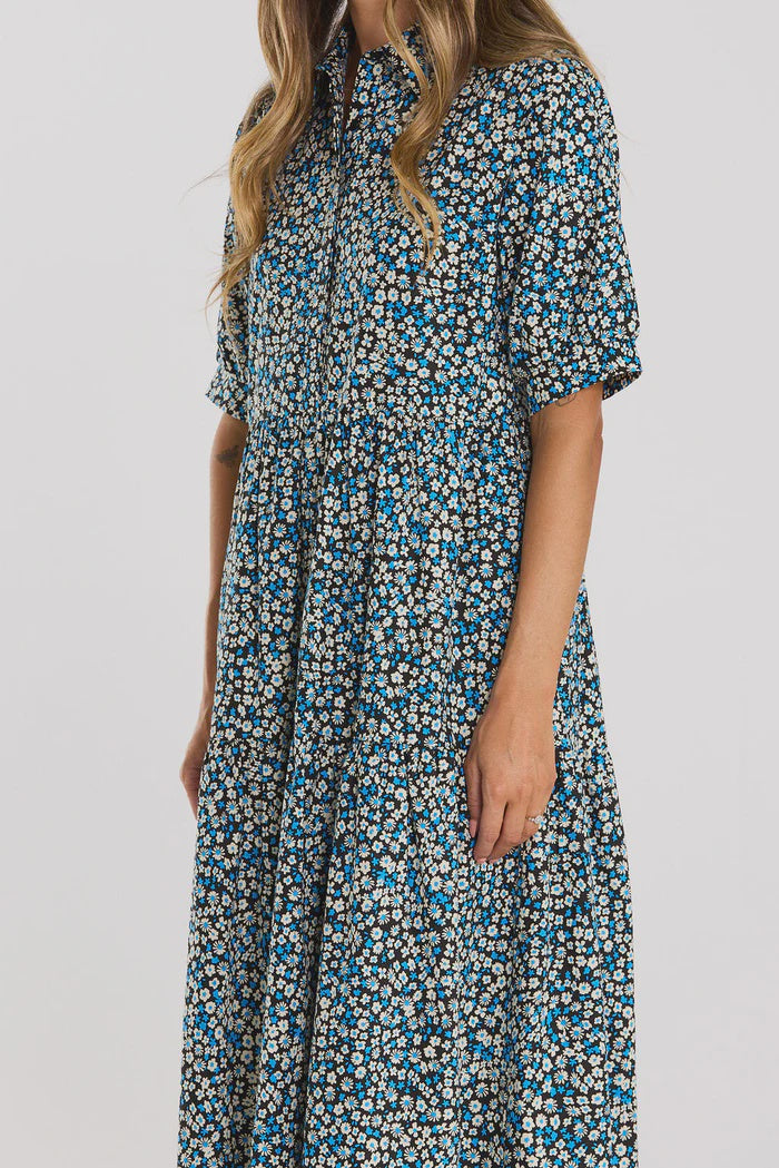 Thing Thing Zoom Luna Dress - Blue Moon Garden