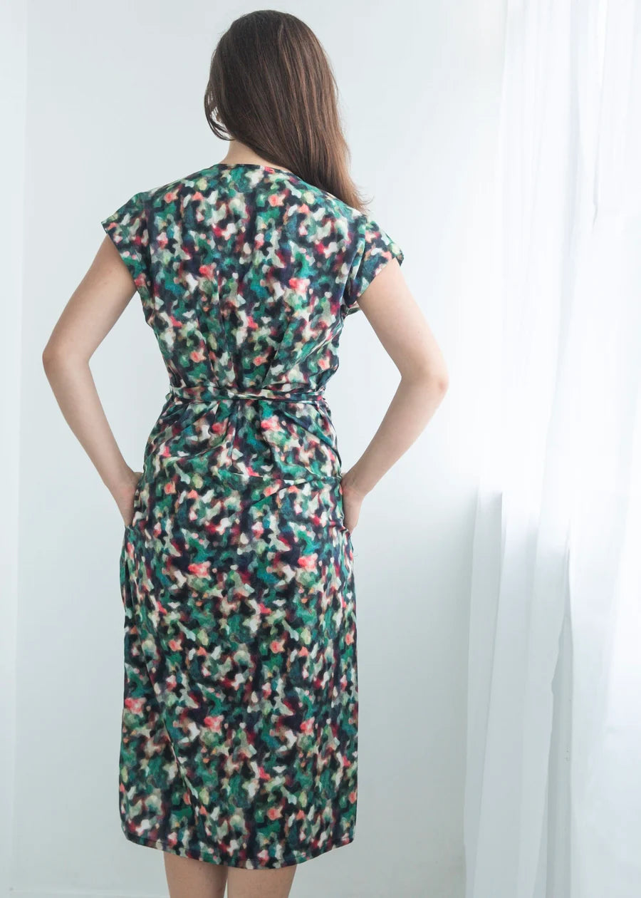 Dalston Nicolette Dress - Teal Print