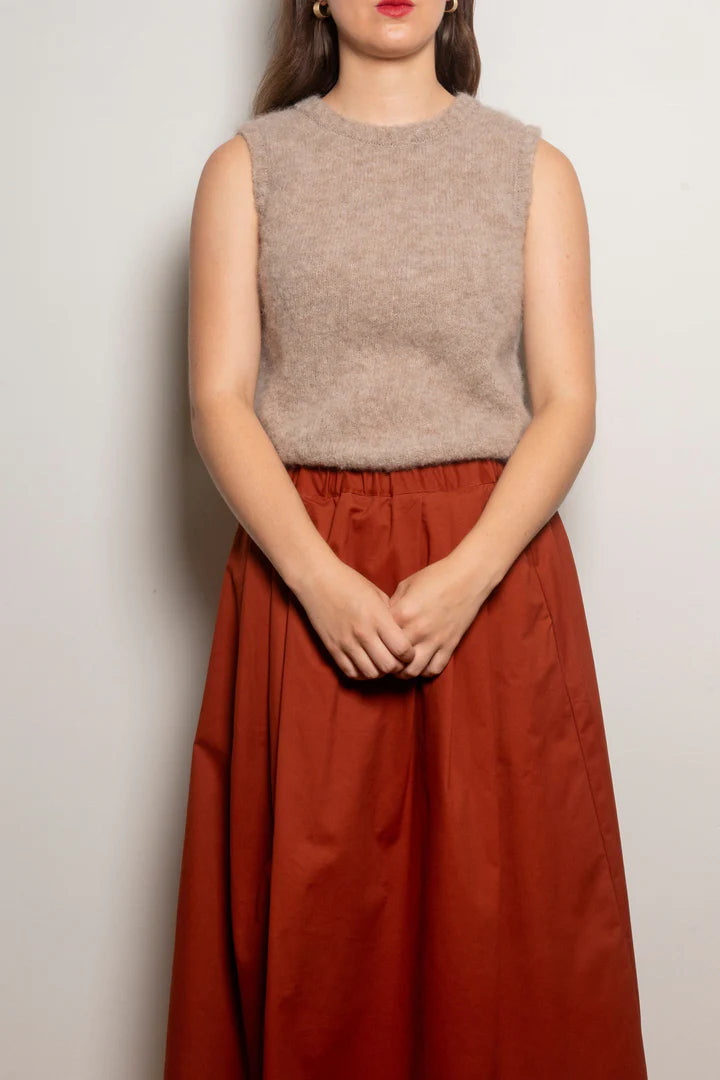 Dalston Valentina Alpaca Vest - Oat