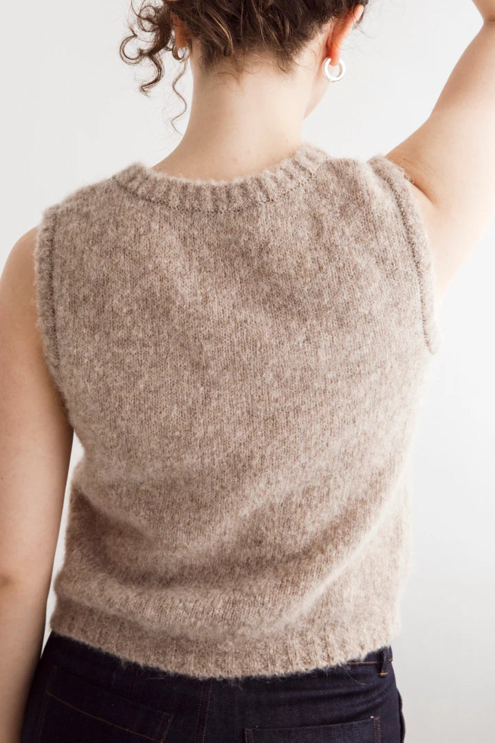 Dalston Valentina Alpaca Vest - Oat