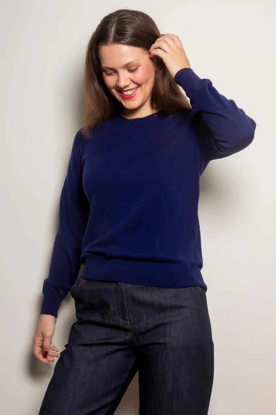 Dalston Kate Crew Sweater - Lapis