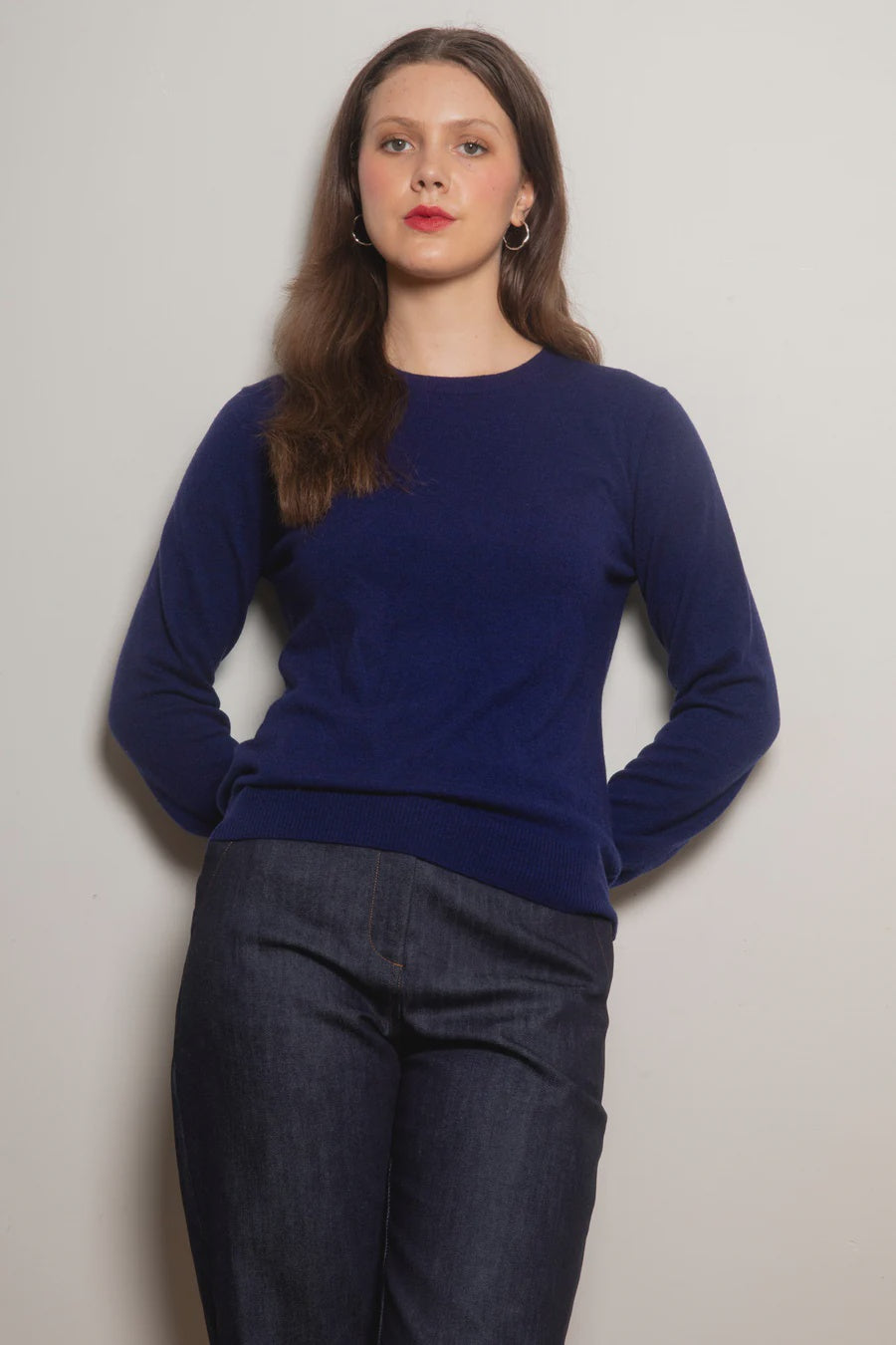 Dalston Kate Crew Sweater - Lapis