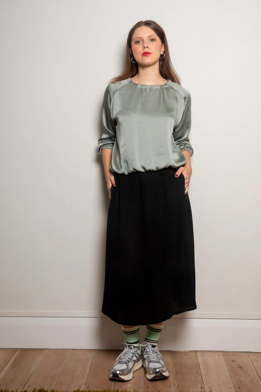 Dalston Noa Skirt - Jet Crepe