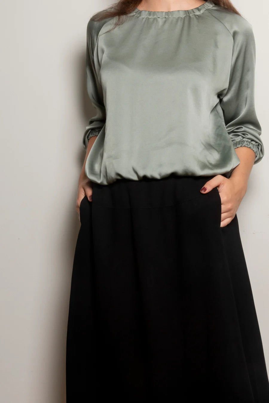 Dalston Noa Skirt - Jet Crepe