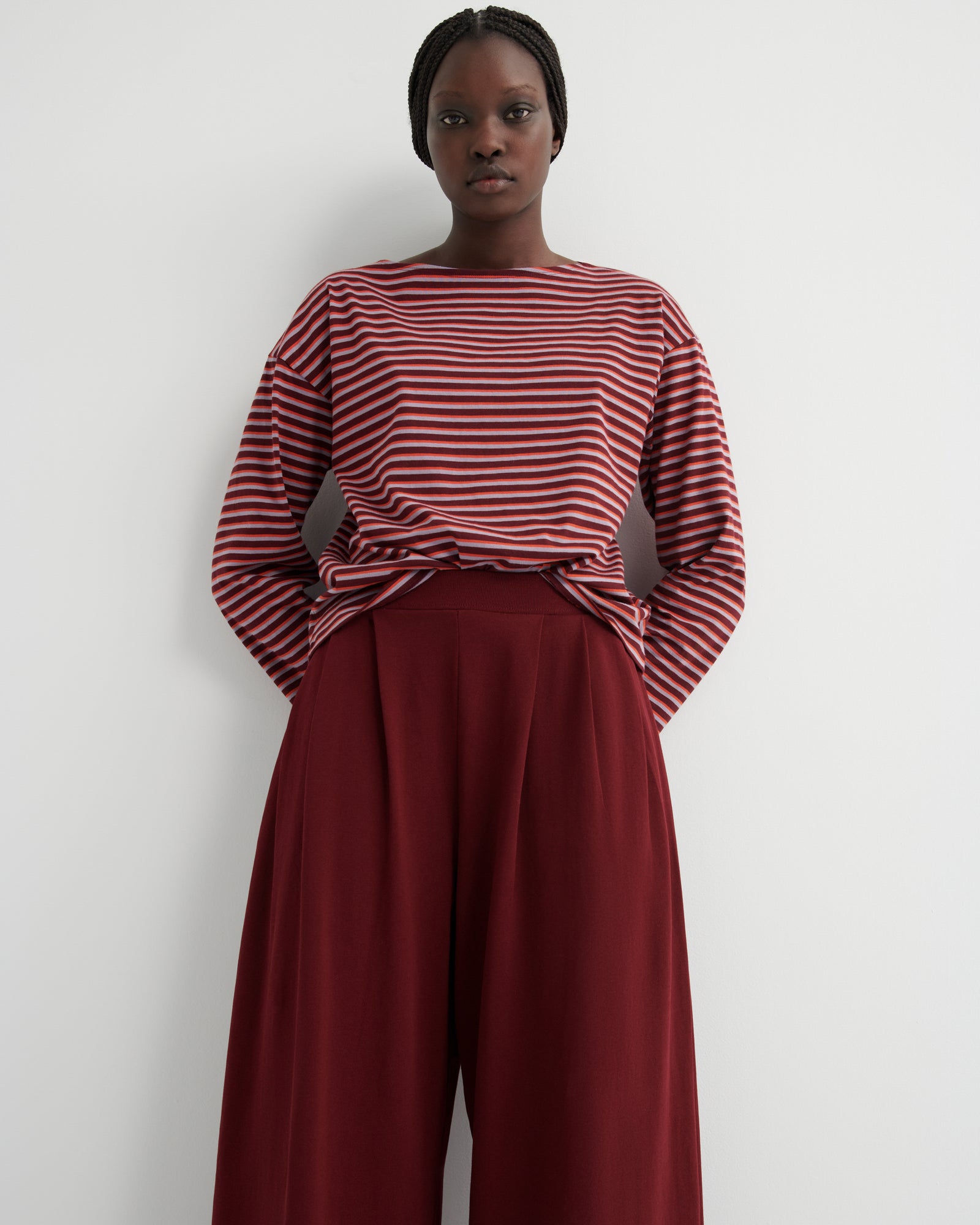 Kowtow Drape Pant - Maroon