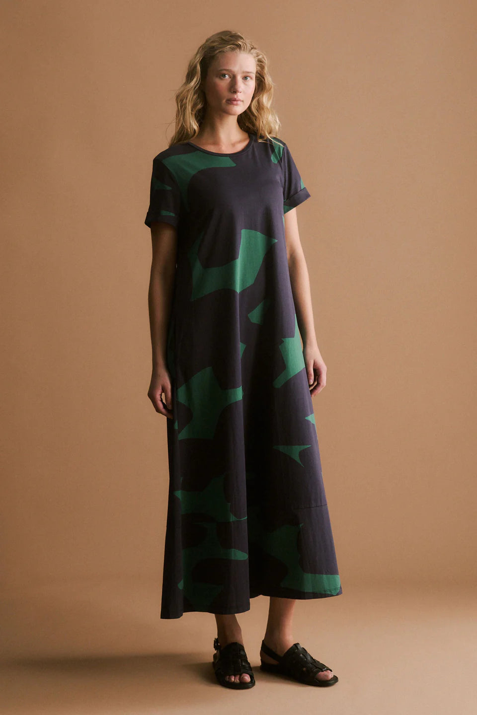 Elk Haki Dress - Teal Tera