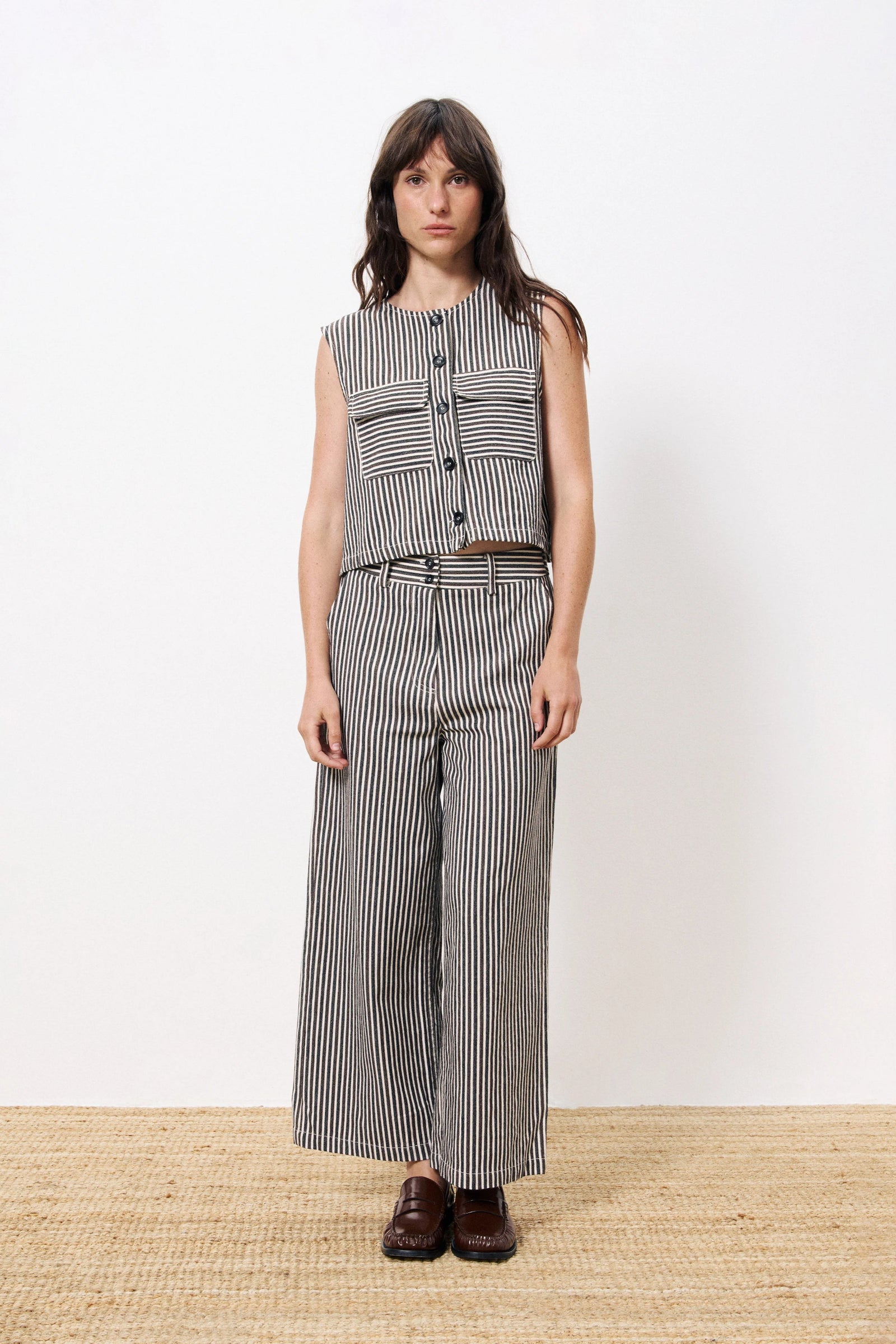 FRNCH Swanne Pants - Chocolat