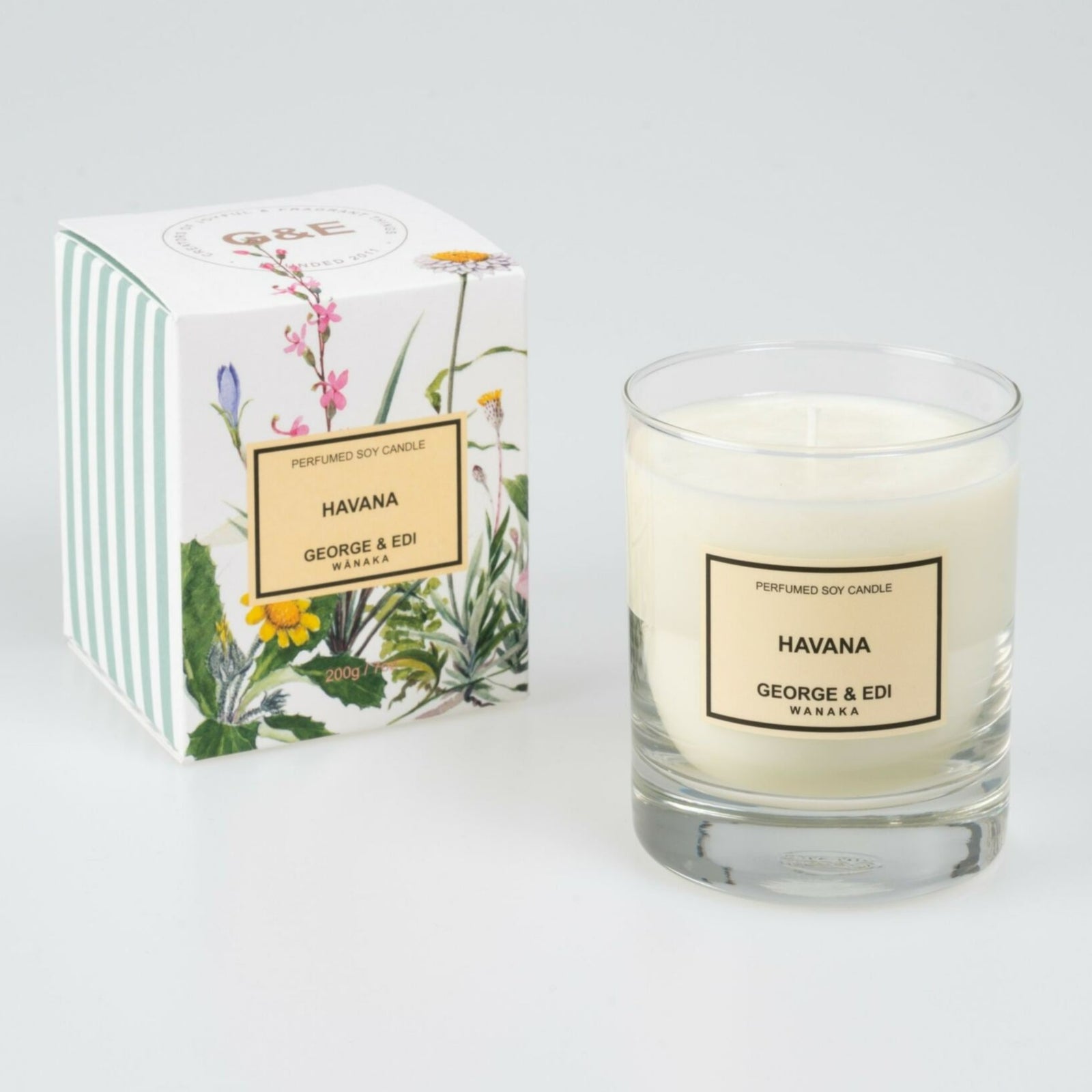 george & edi standard perfumed candle havana