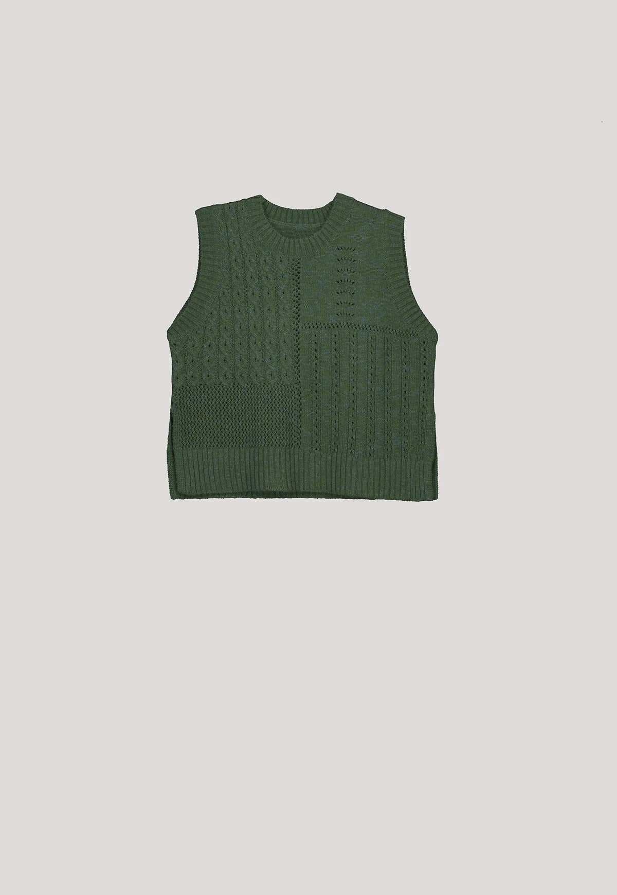 Nancybird Billie Cable Vest - Cypress Green