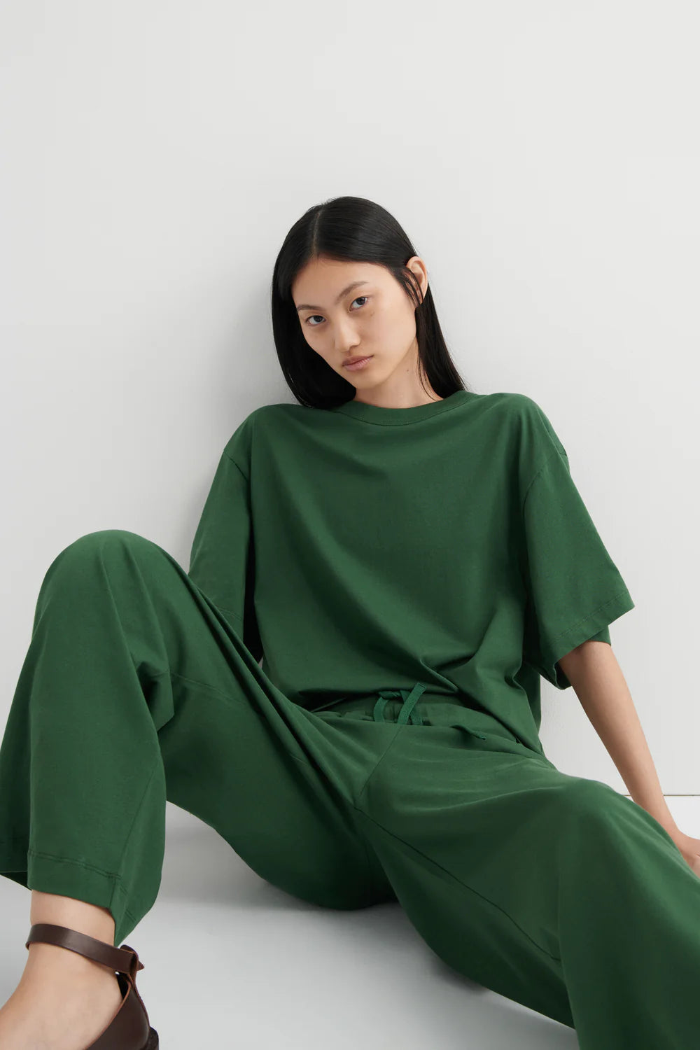 Kowtow Wide Leg Pant - Forest