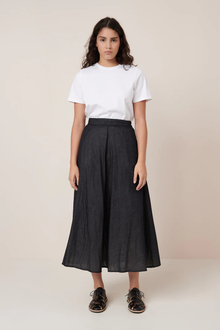 Kowtow Rotation Skirt - Black Ecru