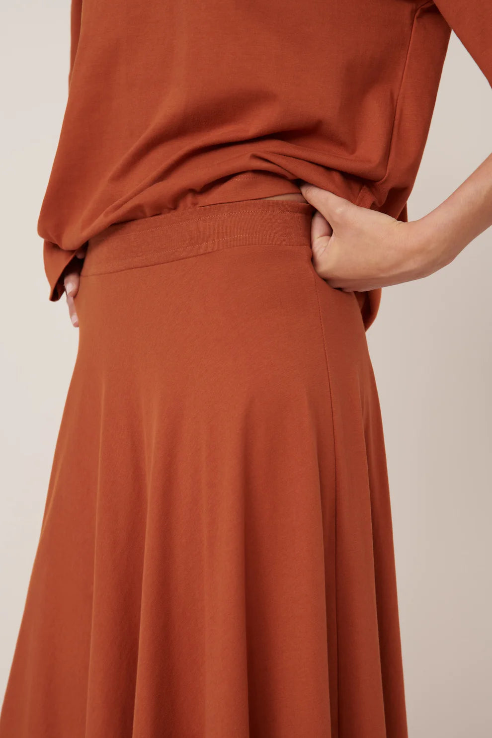 Kowtow Sphere Skirt - Clay Red
