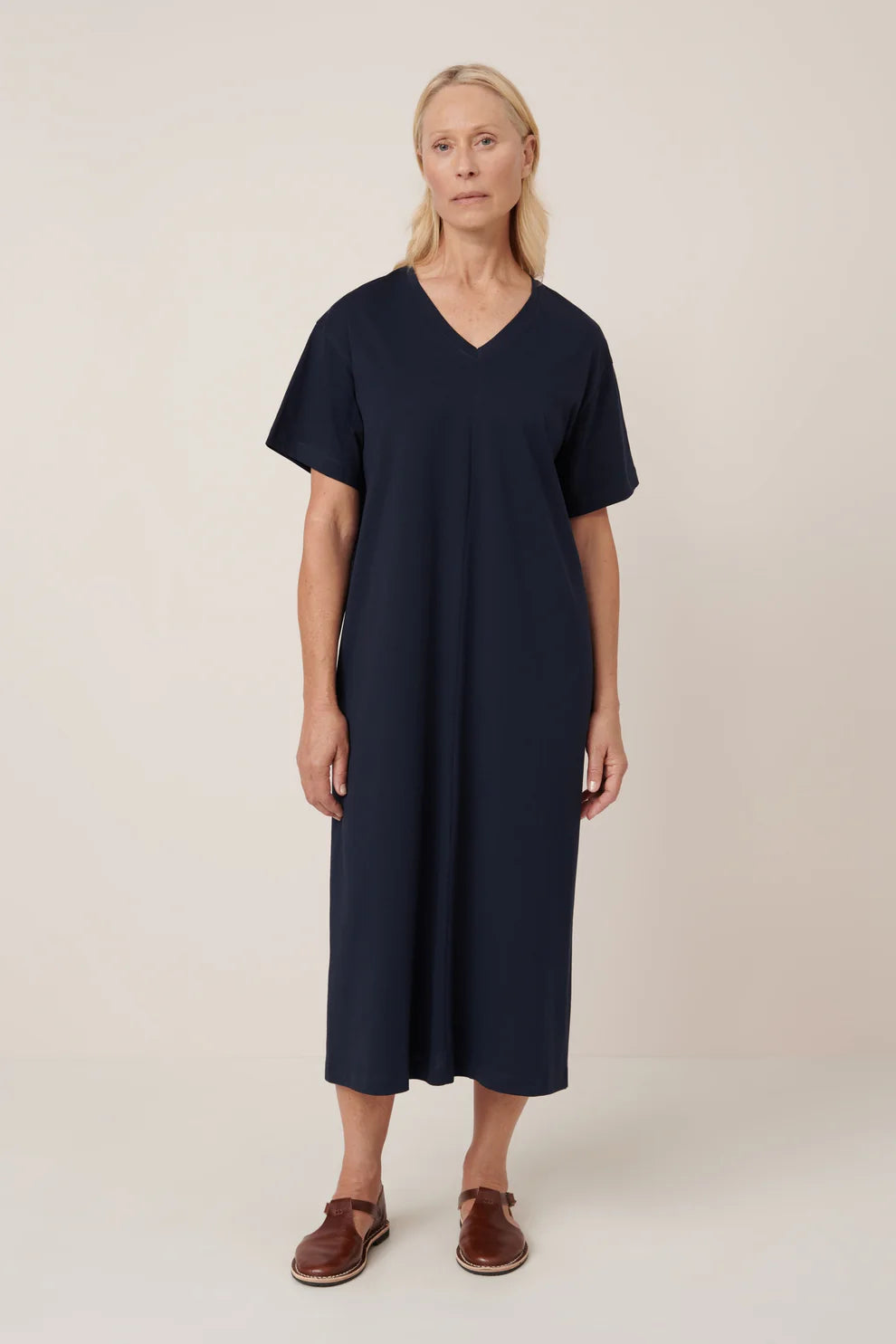Kowtow Unity Tee Dress - Navy