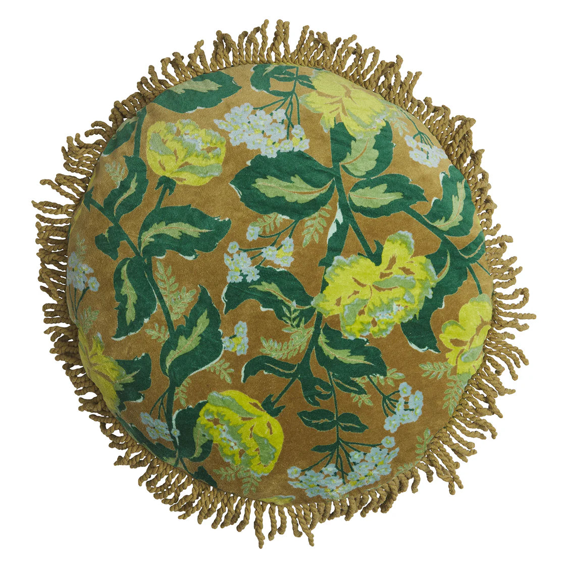 Sage and Clare Margot Velvet Cushion - Olive