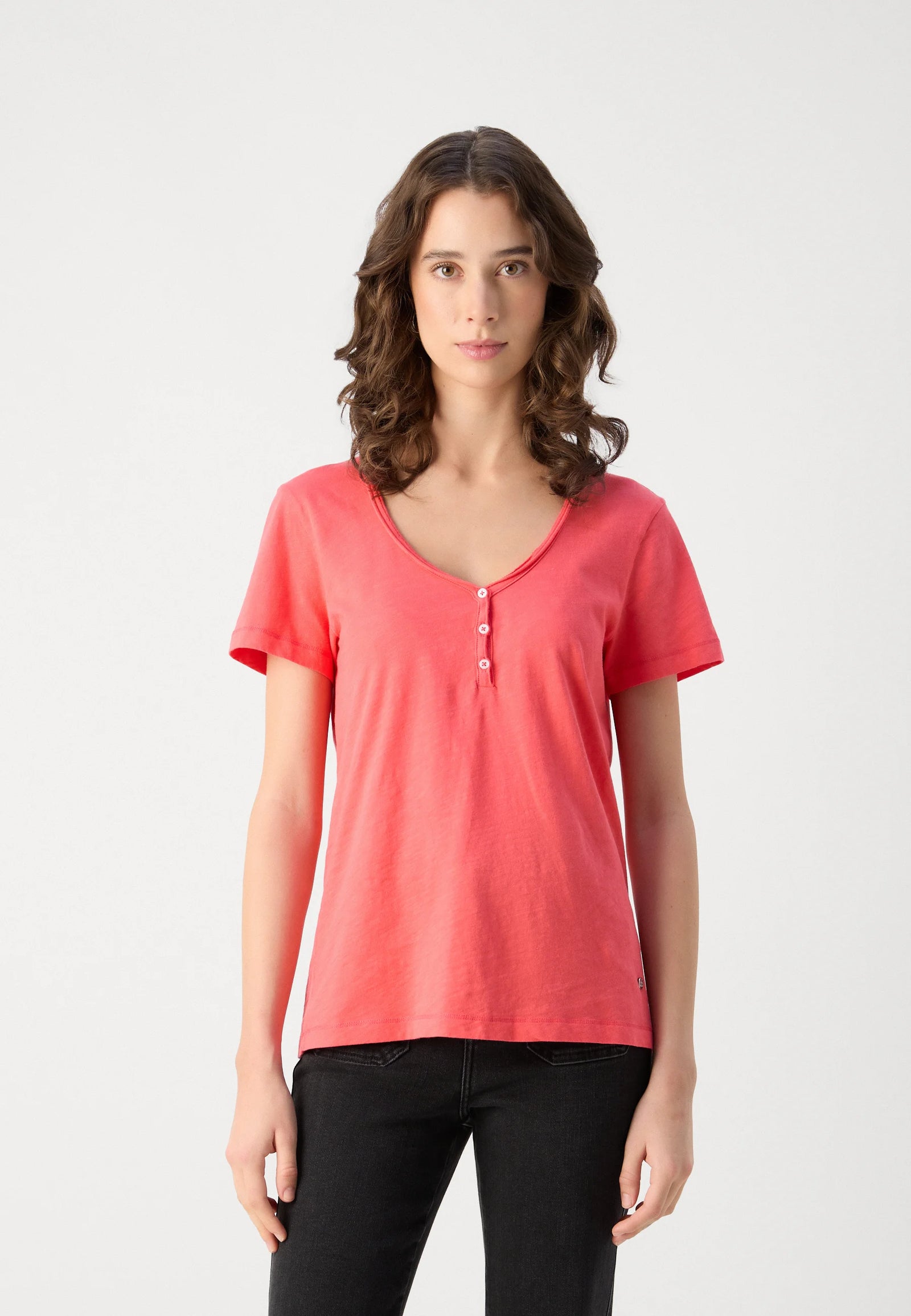 Mos Mosh Astin Basic Tee - Cayenne