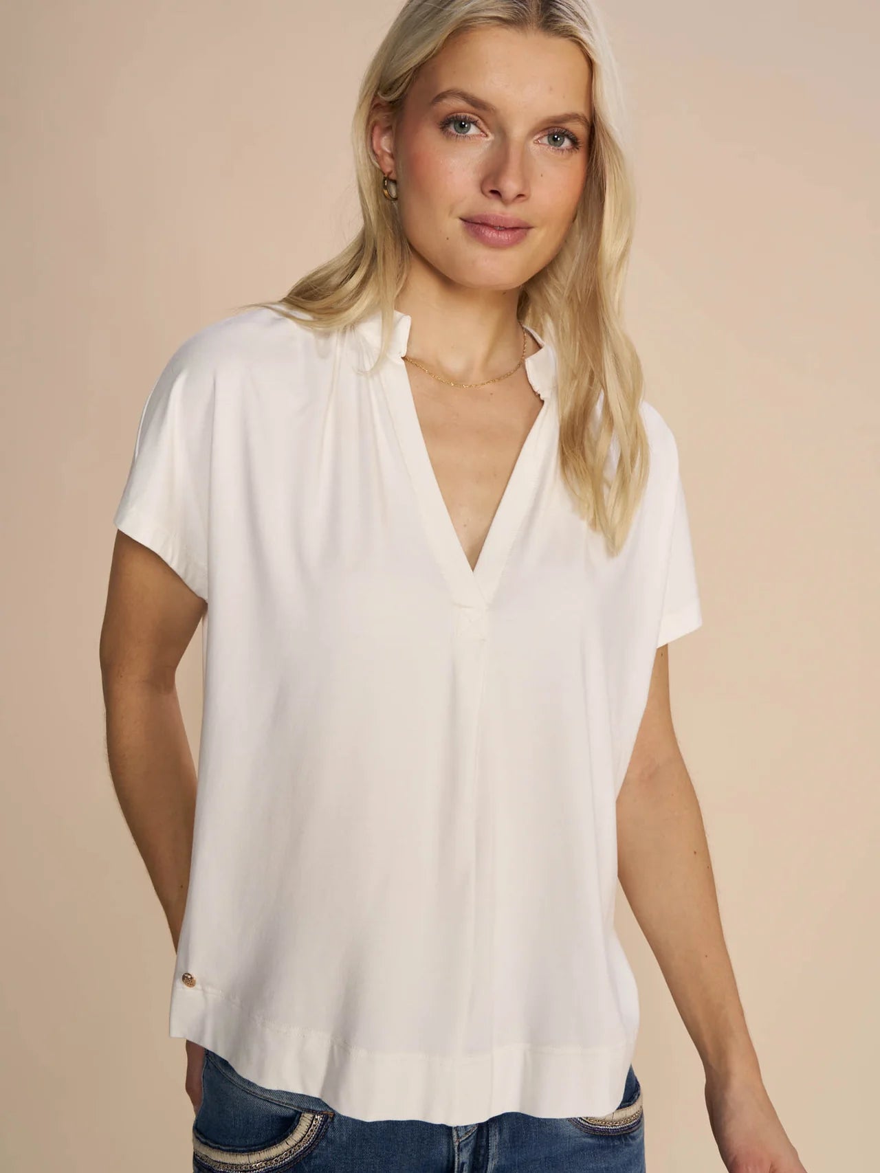 mos mosh shira tee white ecru