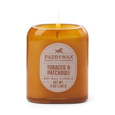 Paddywax Vista Candle 140g - Tobacco & Patchouli