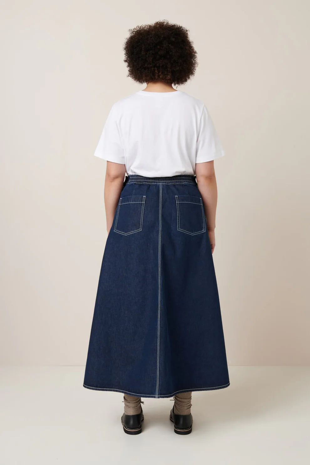 Kowtow Piper Skirt - Indigo Denim