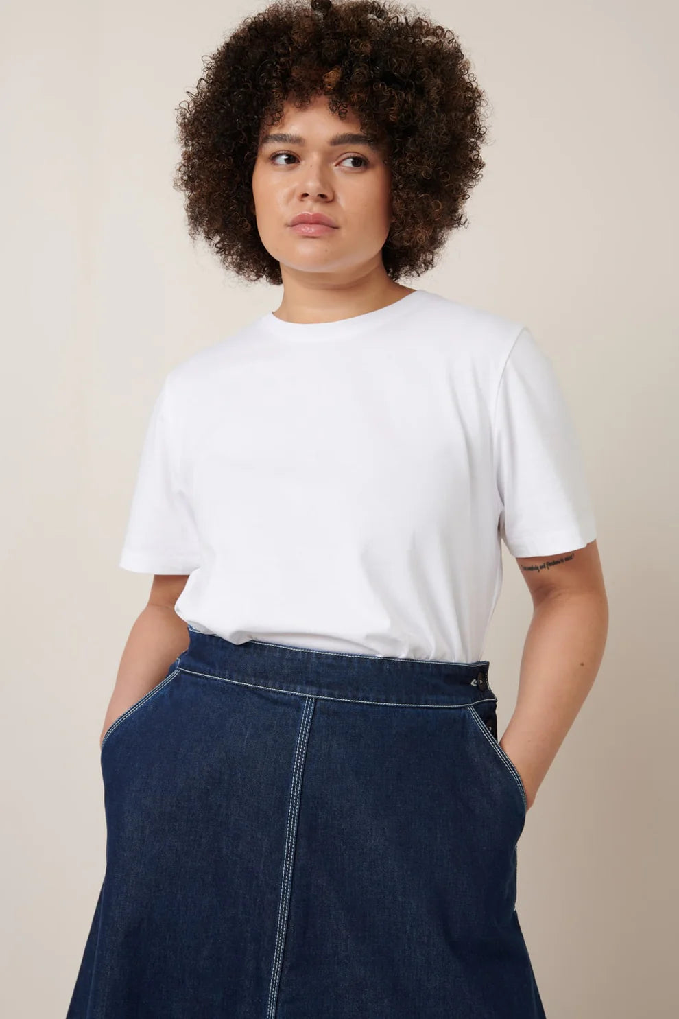 Kowtow Piper Skirt - Indigo Denim