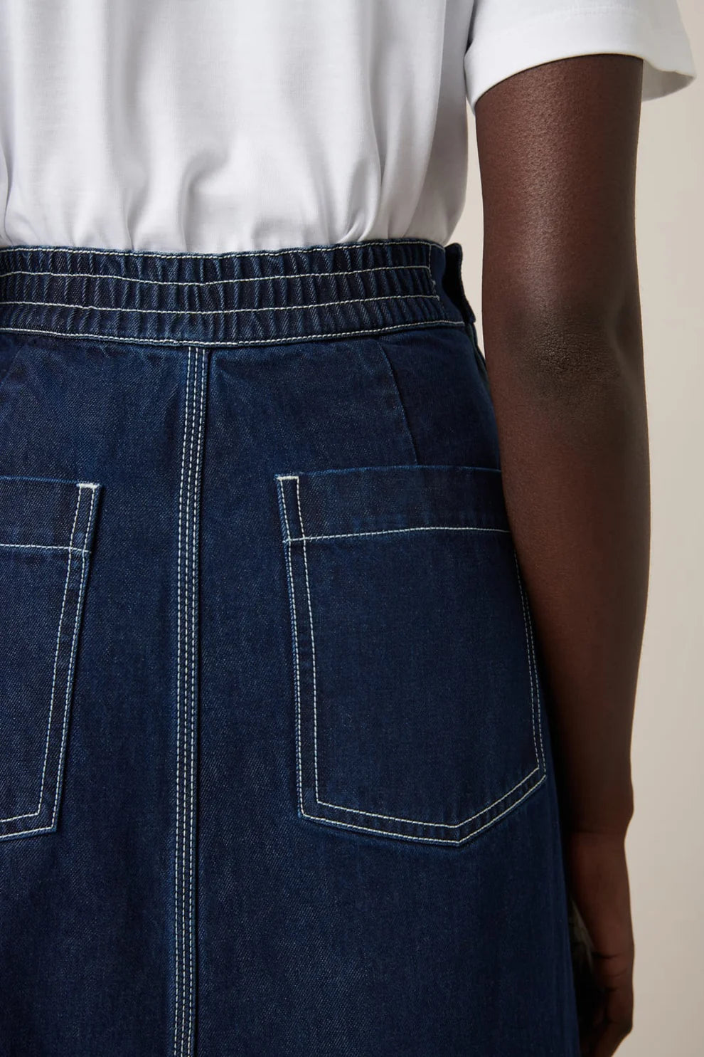 Kowtow Piper Skirt - Indigo Denim