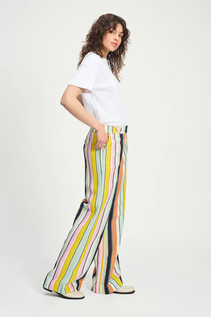 POM Amsterdam Linen Pants - Paradise Stripes