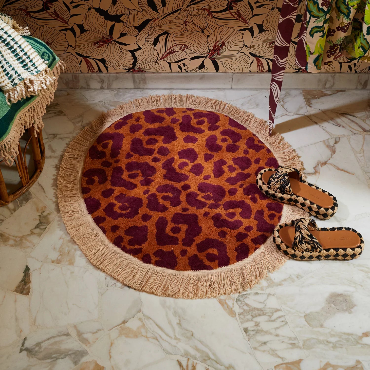 Sage and Clare Odette Round Bath Mat