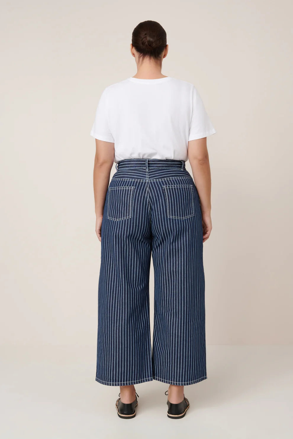 Kowtow Sailor Jeans - Chalk Stripe