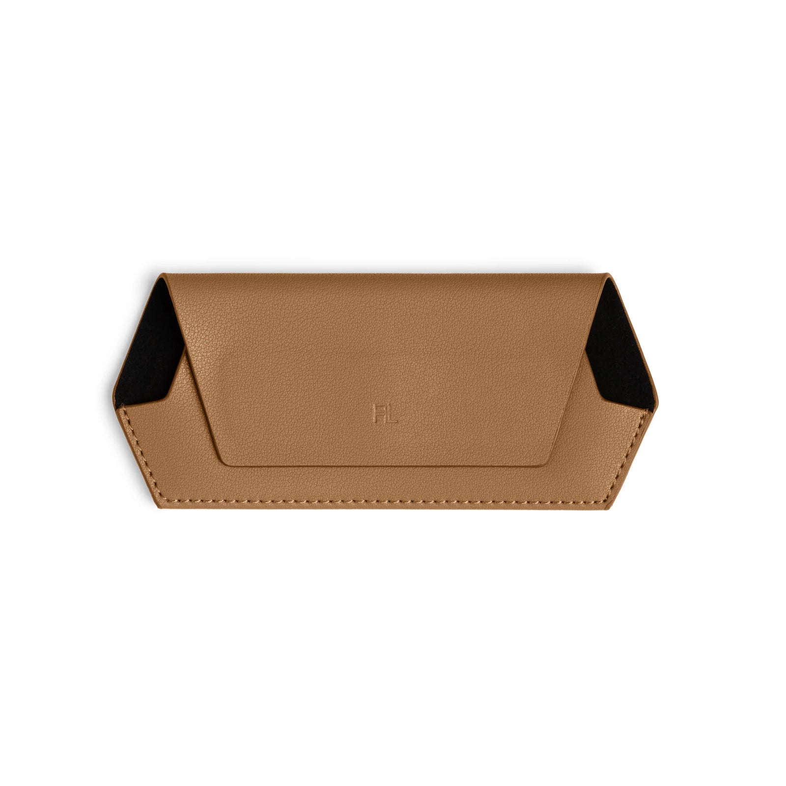 Fox and Leo Slimline Glasses Case - Tan